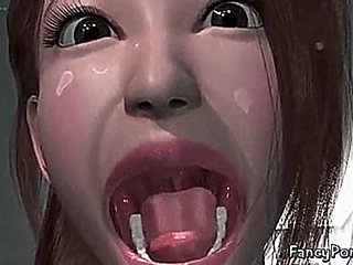 巨大なディックを吸って熱いアニメーションベイブ