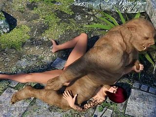 Pig Les attaques de monstre et baise à peu près Busty 3D Hottie! Sexe avec Monstres 3DX
