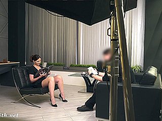 Silence. Jeny Smith with no panties teasing a man. Hidden camera prank