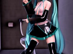 MMD Blauw Haar Cutie Making love Knick-knack Anal Gang Bourgeoning Creampie GV00184