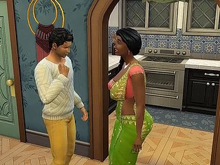 DESI SAREE 미망인 이모 Shweta -Part 2- 사악한 변덕