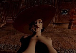 Леди Димитреску захватывает Этан Уинтерс - Townswoman Forlorn Village
