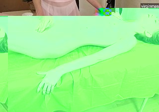 Russian dreamboat Domna Svistok massaged in the balance orgasms