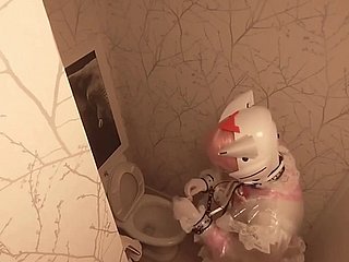 치비 문 클리어 PVC 메이드 에바 헬멧 호흡 청소