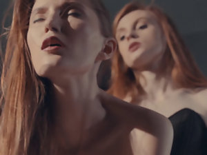 Twosome Hot Redhead Lesbians Strapon Be hung up on