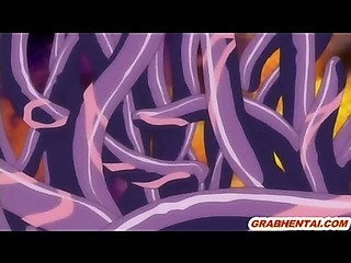chicas hentai tetona groupfucked todos los hoyos de tentáculos