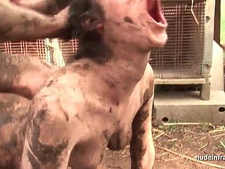 Bẩn trẻ nghiệp dư gloom arse fucked ngoài trời