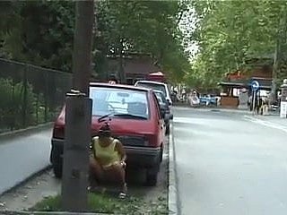 Straße Pissing