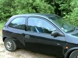 German Couple increased by column copulation in parkplatz parking