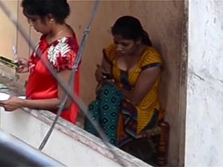 Desi voyeur di balkoni